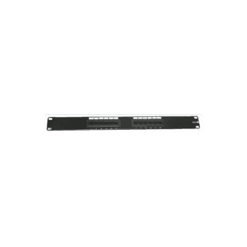 12 PORT 19" RACKMOUNT CAT5E PATCHPANEL 110 TYPE. TSOC